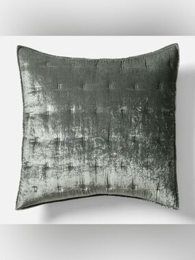 West Elm Velvet Quilted Throw and Shams